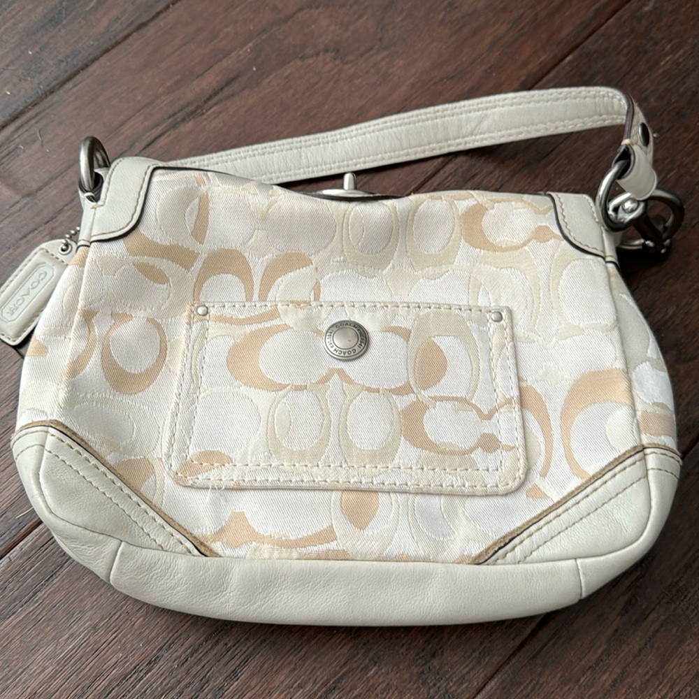Coach Purse (Cream, Small)